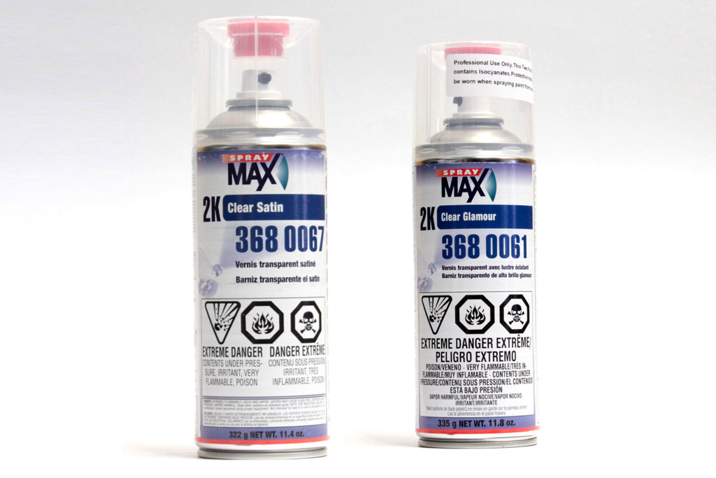 SprayMax 3680067, 2K Satin Clear Coat, Aerosol